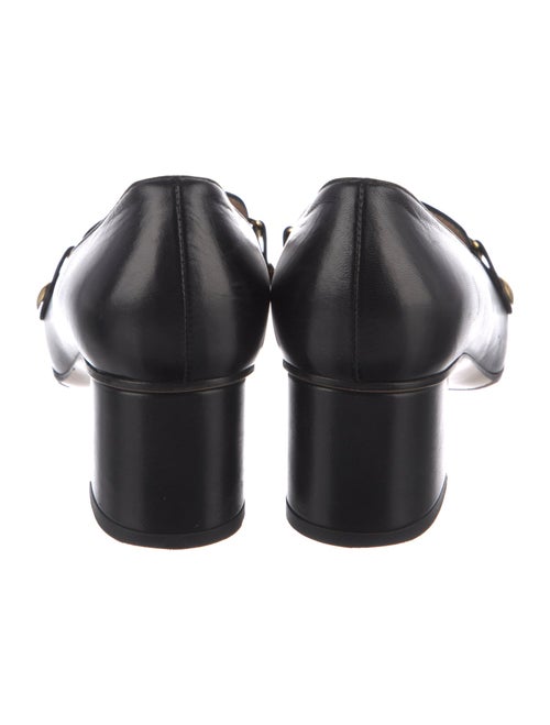 Gucci Sylvie Web Accent Leather Pumps