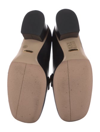 Gucci Sylvie Web Accent Leather Pumps