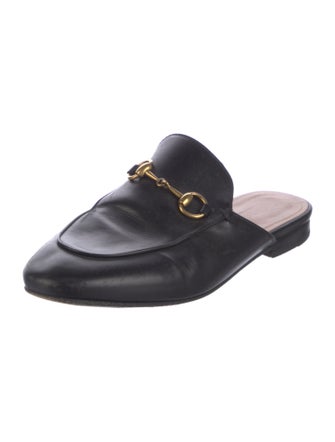Gucci Horsebit Accent Leather Mules