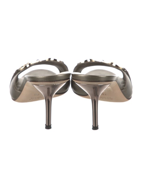 Gucci Horsebit Accent Leather Slides