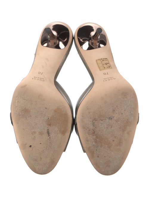 Gucci Horsebit Accent Leather Slides