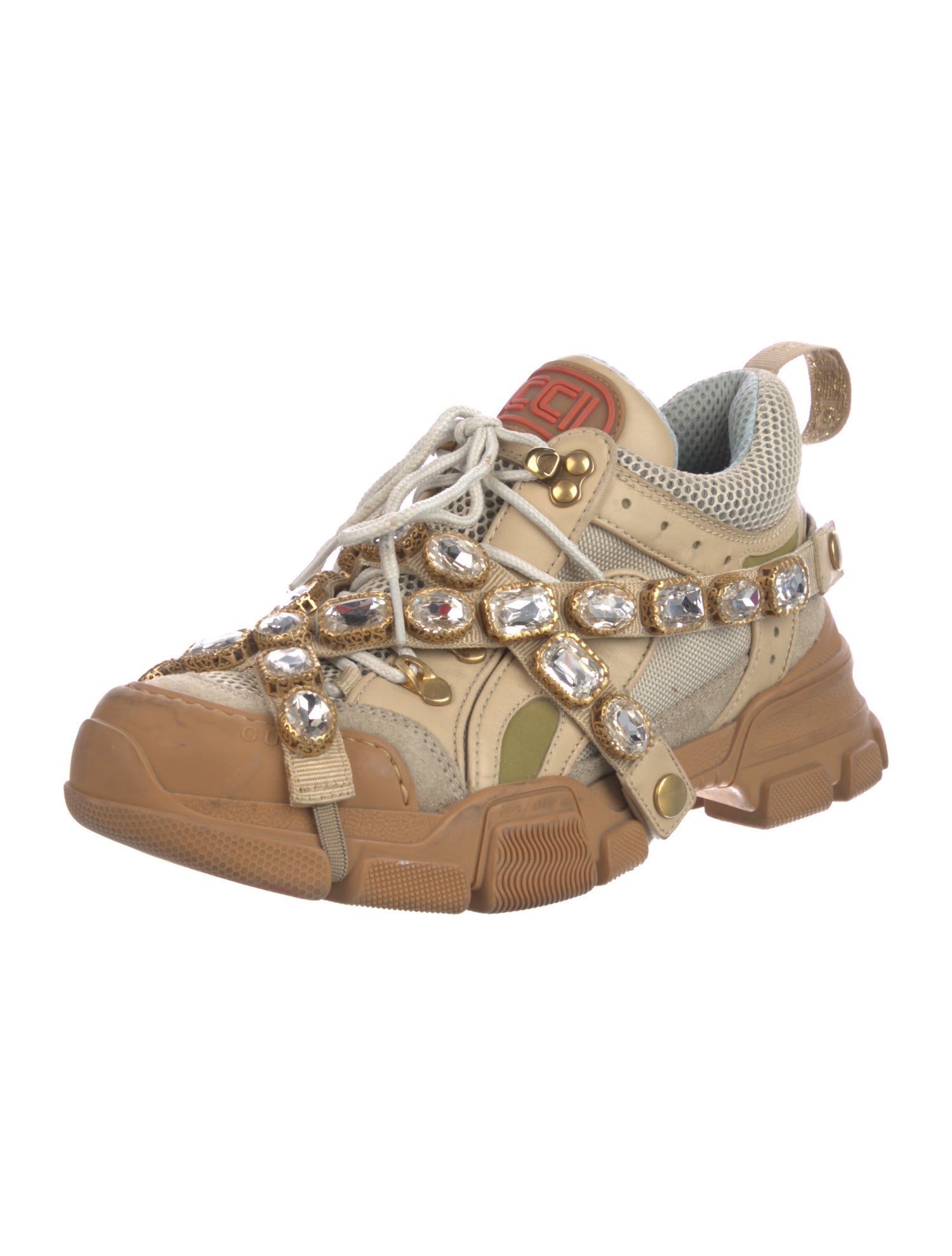 Gucci Crystal Embellishments Chunky Sneakers