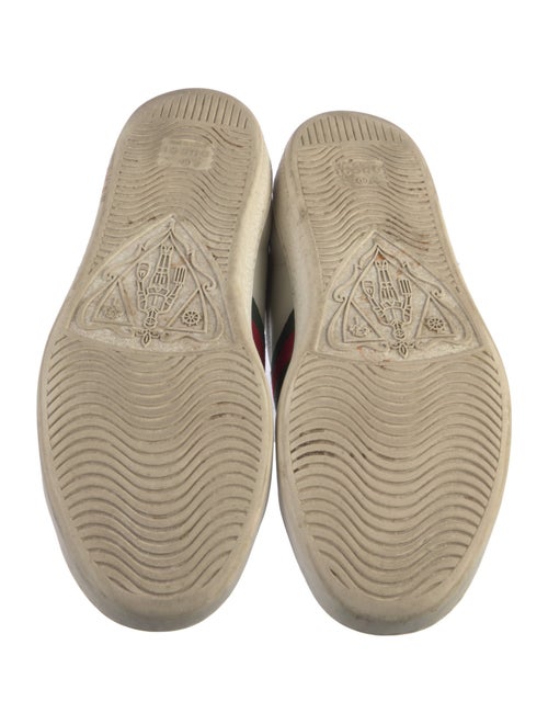 Gucci Web Accent Leather Sneakers
