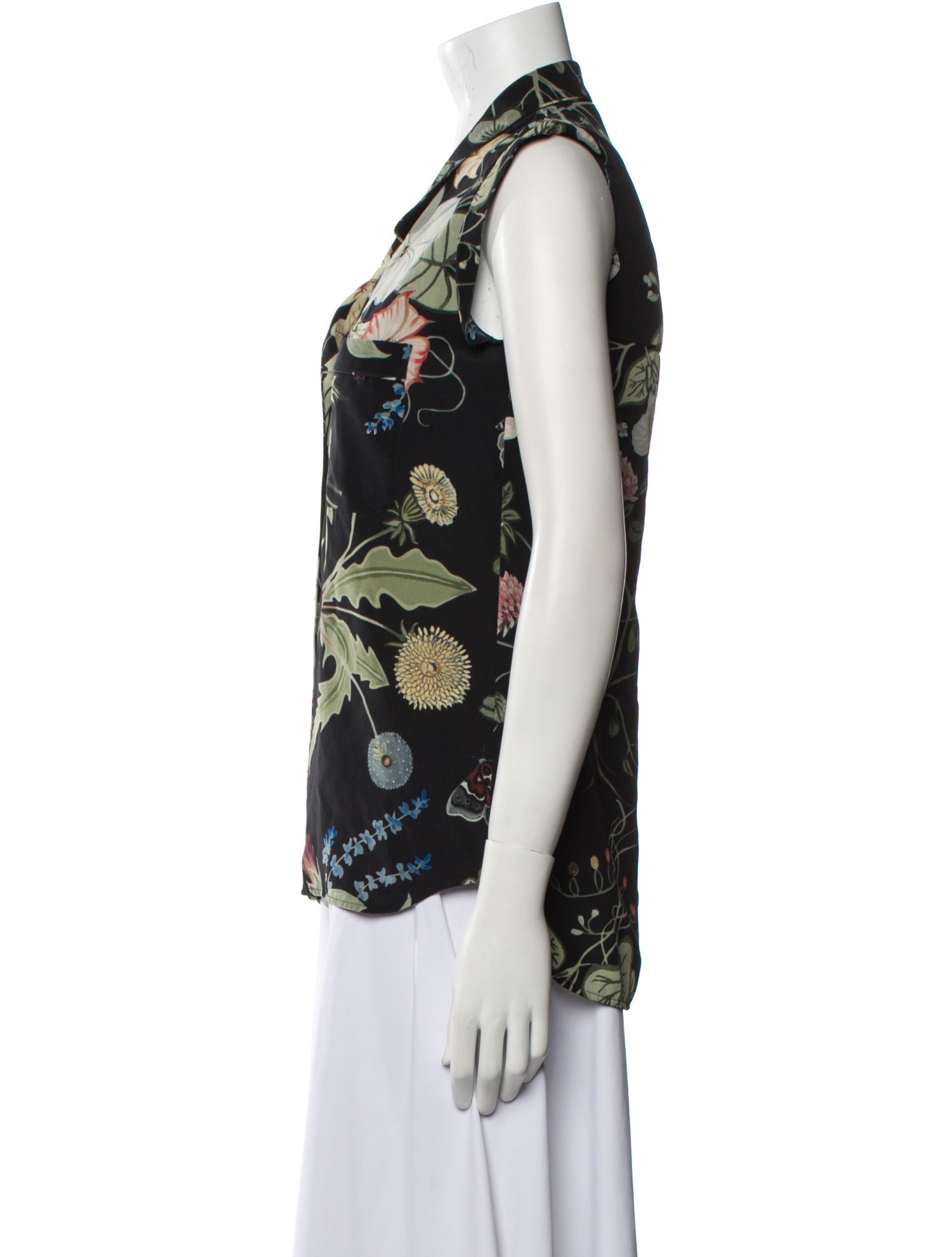 Gucci Silk Floral Print Blouse