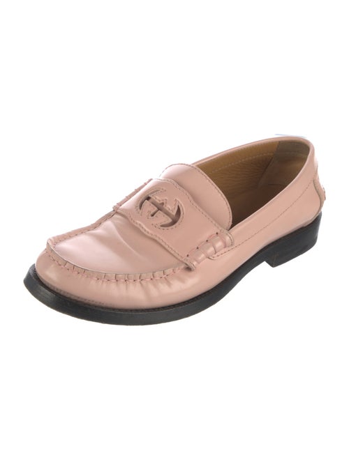 Gucci Interlocking G Logo Leather Loafers