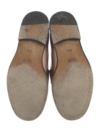Gucci Interlocking G Logo Leather Loafers