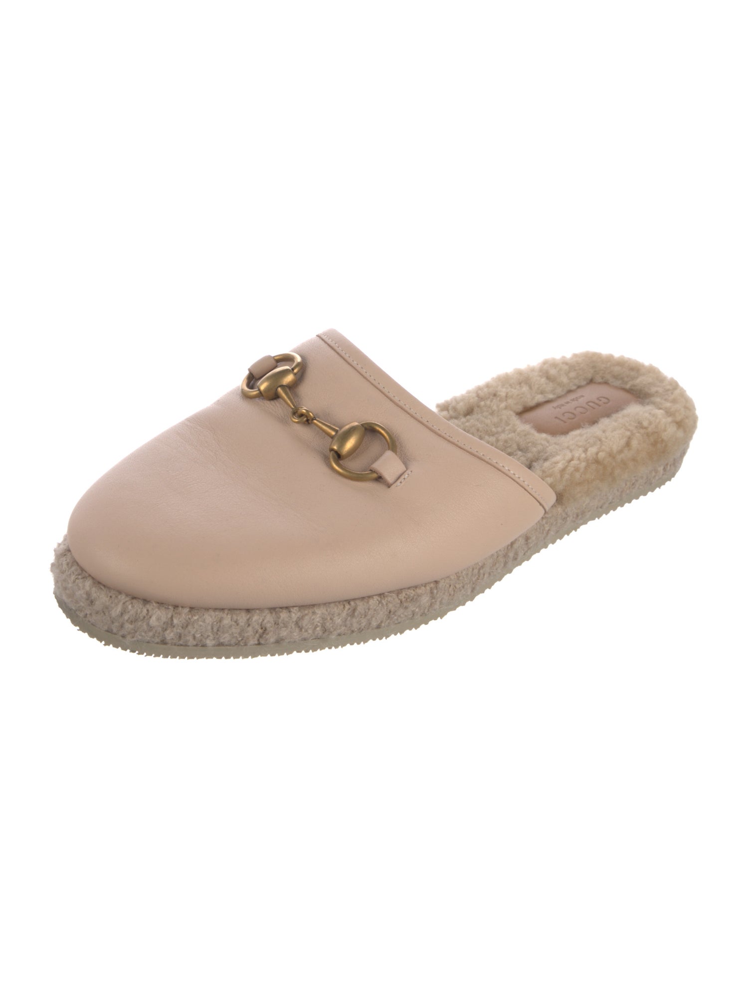 Gucci Horsebit Accent Leather Espadrilles