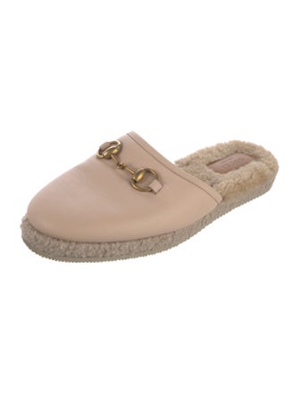 Gucci Horsebit Accent Leather Espadrilles