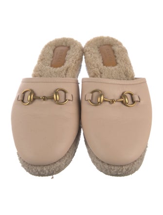 Gucci Horsebit Accent Leather Espadrilles