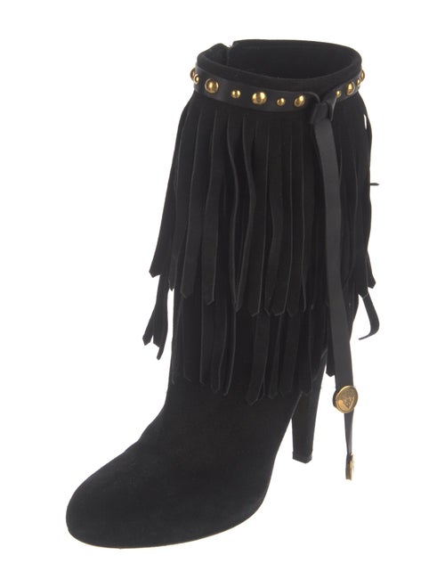 Gucci Suede Studded Accents Boots