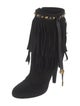 Gucci Suede Studded Accents Boots