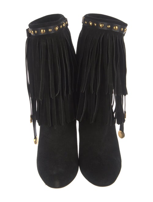 Gucci Suede Studded Accents Boots