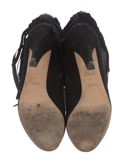 Gucci Suede Studded Accents Boots