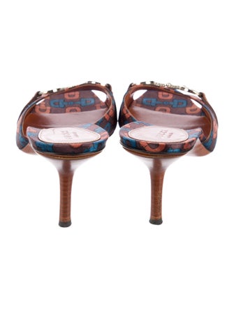 Gucci Horsebit Accent Satin Slides