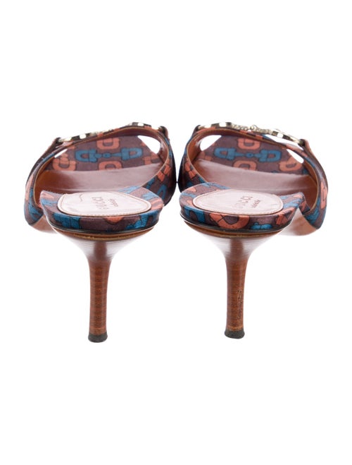 Gucci Horsebit Accent Satin Slides