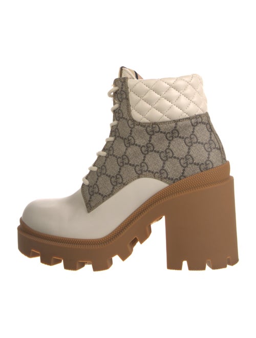 Gucci GG Supreme Combat Boots