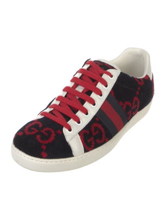 Gucci Sylvie Web Accent Terry Cloth Sneakers