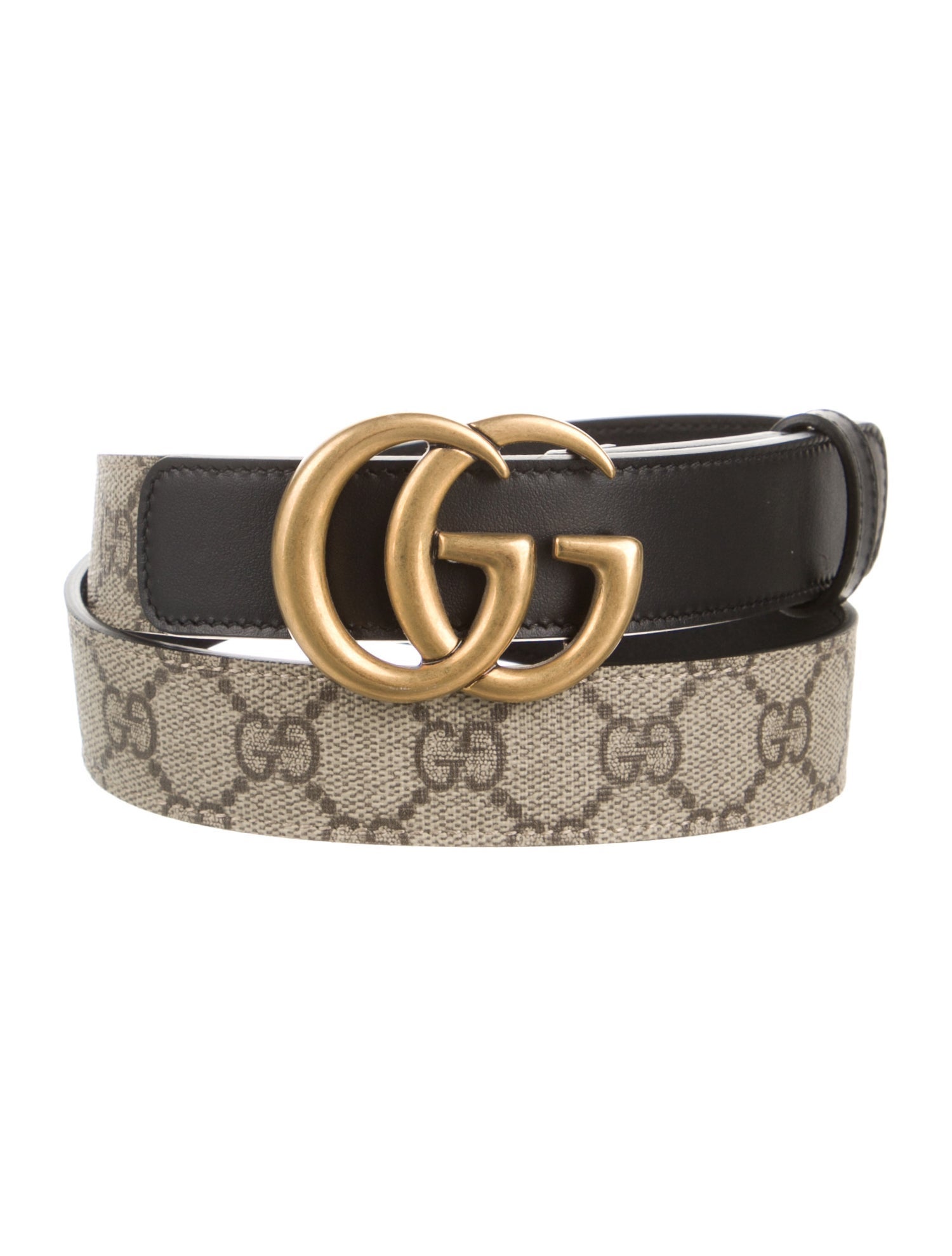 Gucci GG Supreme Skinny Belt