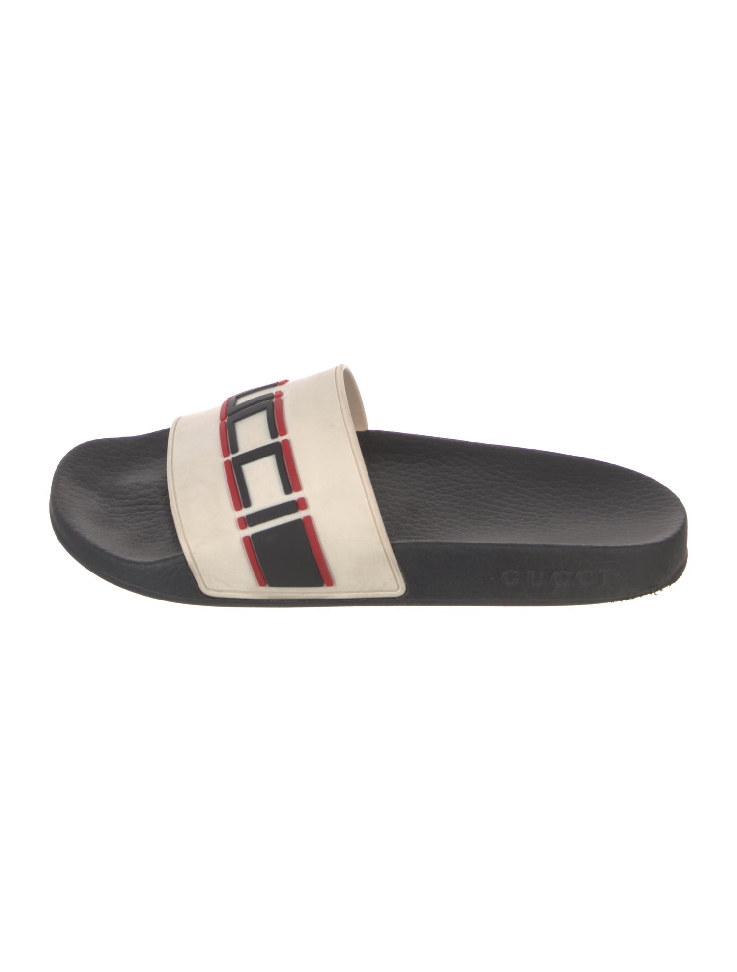 Gucci Sylvie Web Accent Rubber Slides