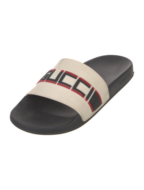 Gucci Sylvie Web Accent Rubber Slides