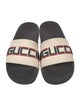 Gucci Sylvie Web Accent Rubber Slides