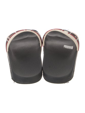 Gucci Sylvie Web Accent Rubber Slides