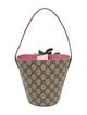 Gucci GG Supreme Monogram 3-D Strawberry Bucket Bag