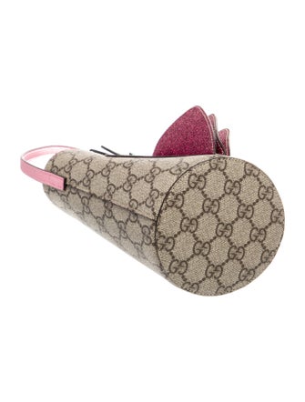 Gucci GG Supreme Monogram 3-D Strawberry Bucket Bag