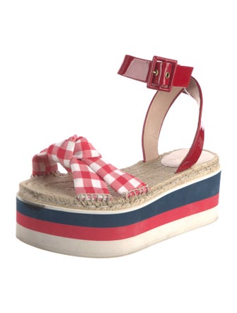 Gucci Sylvie Web Accent Espadrilles