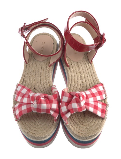 Gucci Sylvie Web Accent Espadrilles