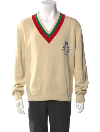 Gucci Web Accent Graphic Print Pullover