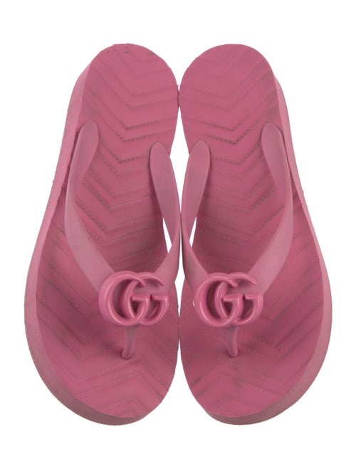 Gucci Running GG Logo Rubber Flip Flops