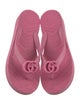 Gucci Running GG Logo Rubber Flip Flops