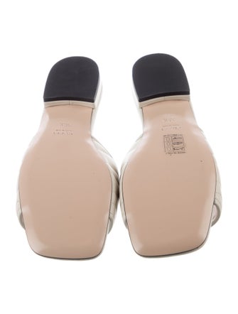 Gucci Double G Logo Leather Slides
