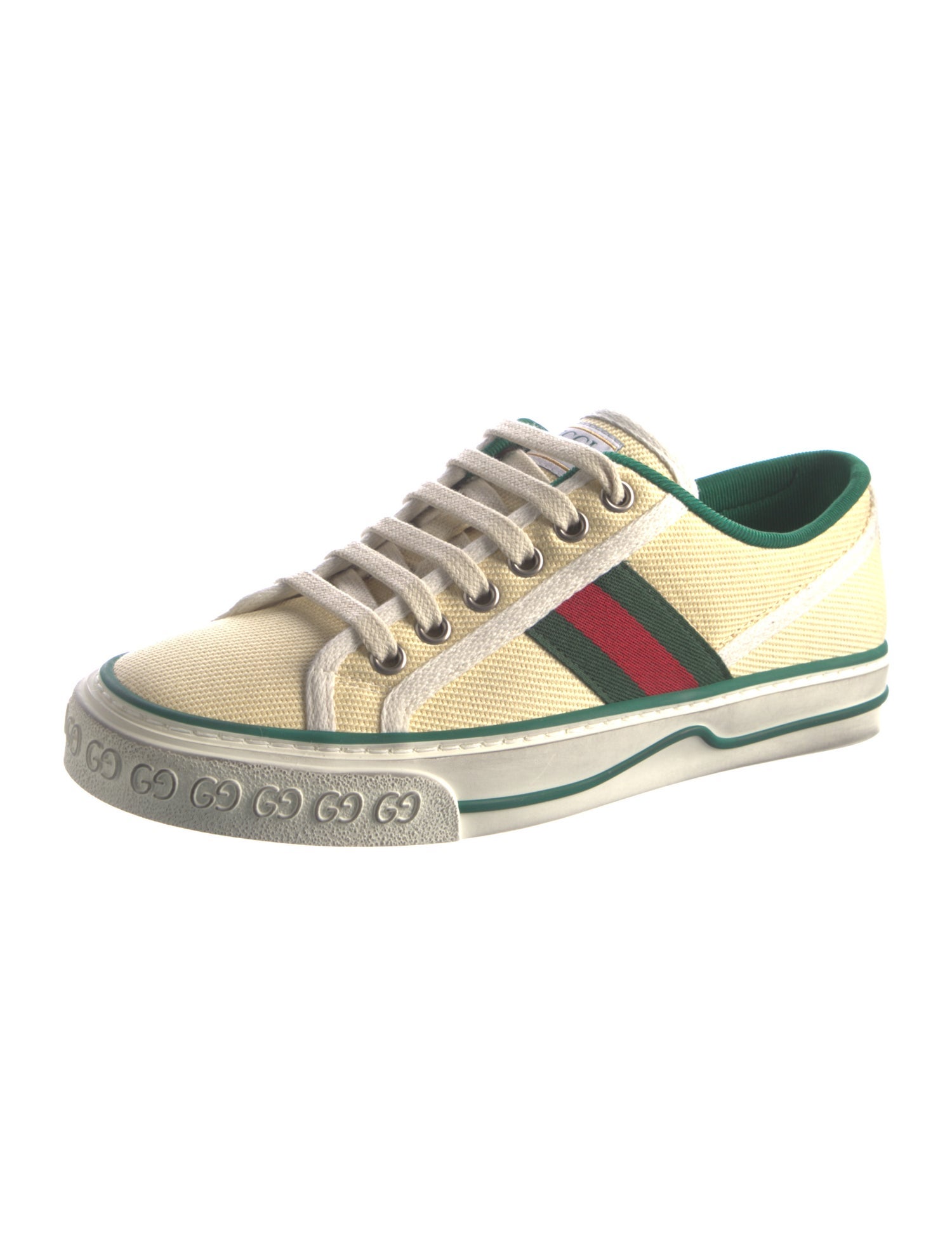 Gucci Web Accent Canvas Sneakers