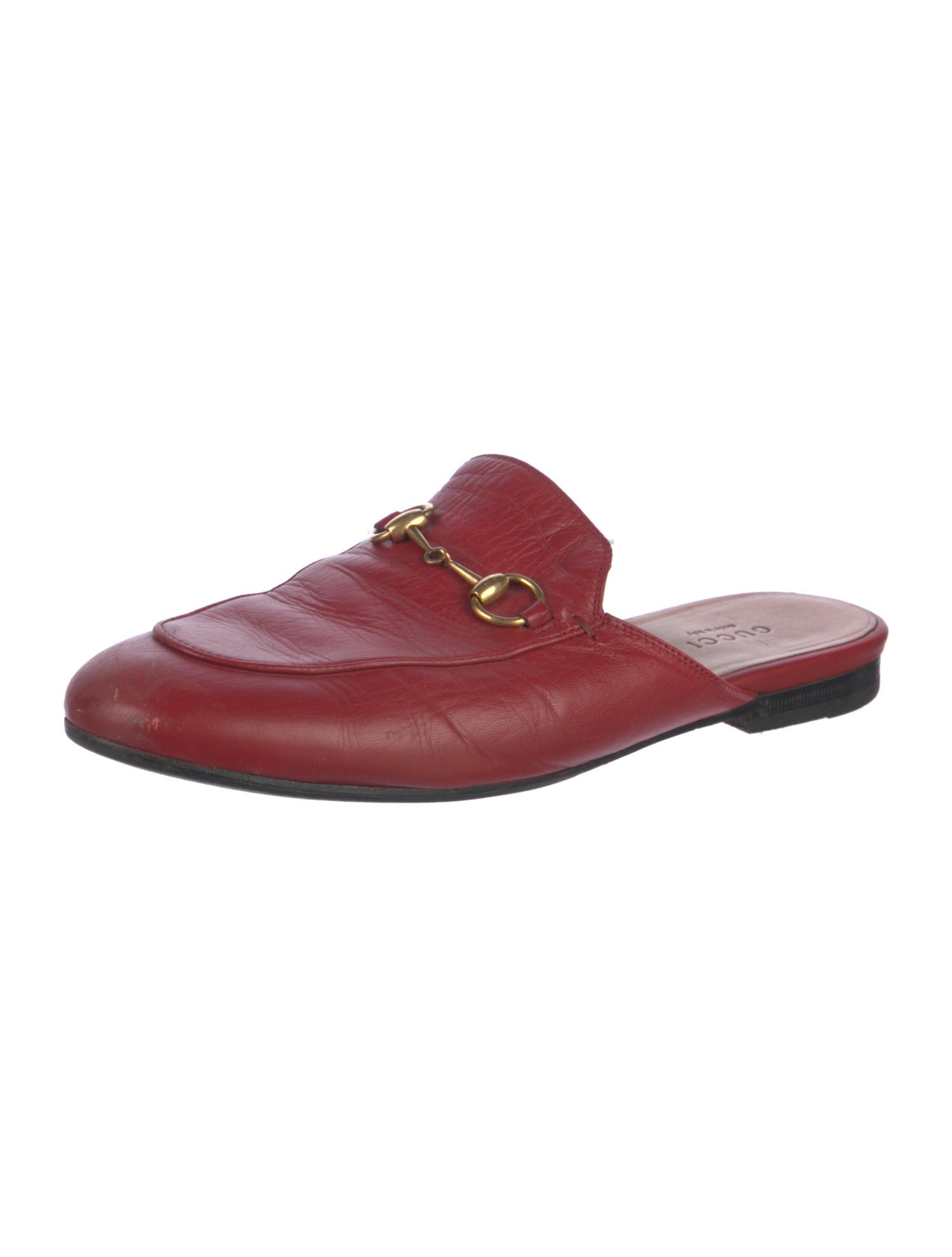 Gucci Horsebit Accent Leather Mules