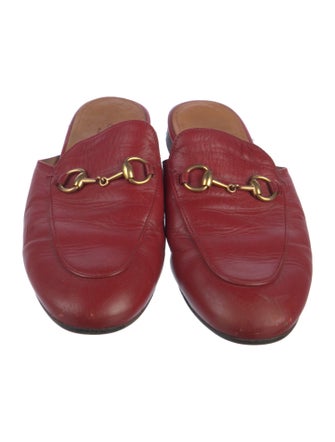 Gucci Horsebit Accent Leather Mules
