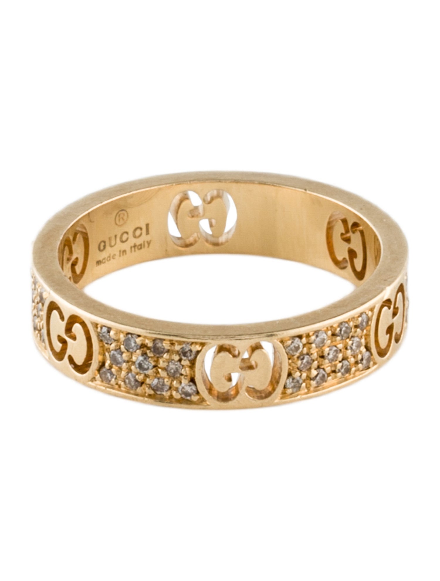 Gucci 18K Diamond Icon Stardust Thin Band