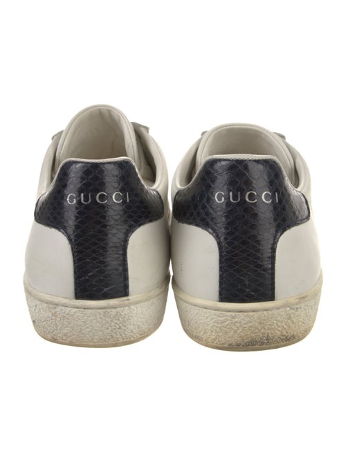 Gucci Web Accent Leather Sneakers