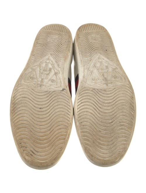 Gucci Web Accent Leather Sneakers