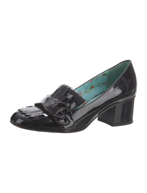Gucci Double G Logo Patent Leather Pumps