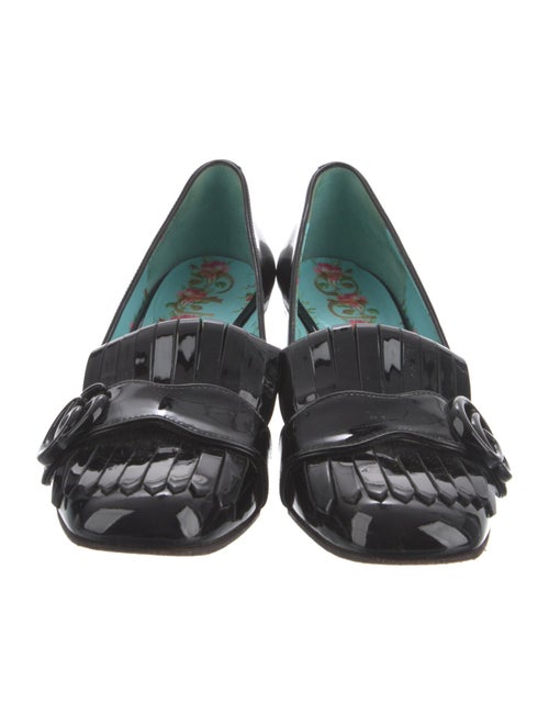 Gucci Double G Logo Patent Leather Pumps