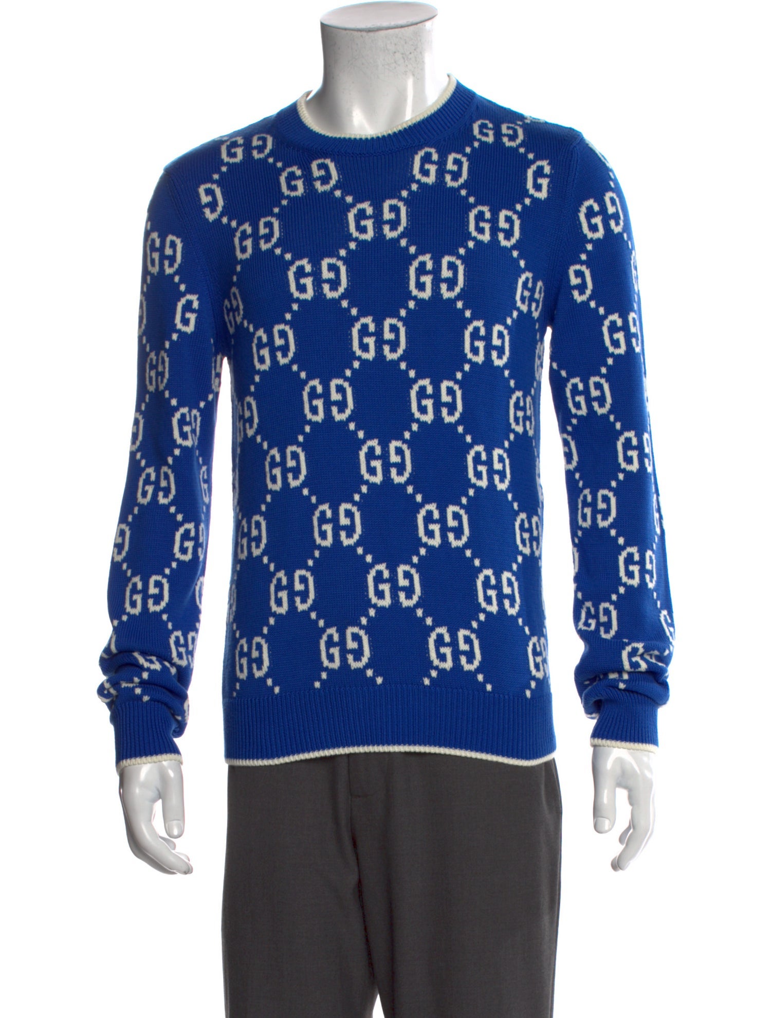 Gucci GG Logo Crew Neck Pullover