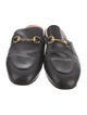 Gucci Horsebit Accent Leather Mules