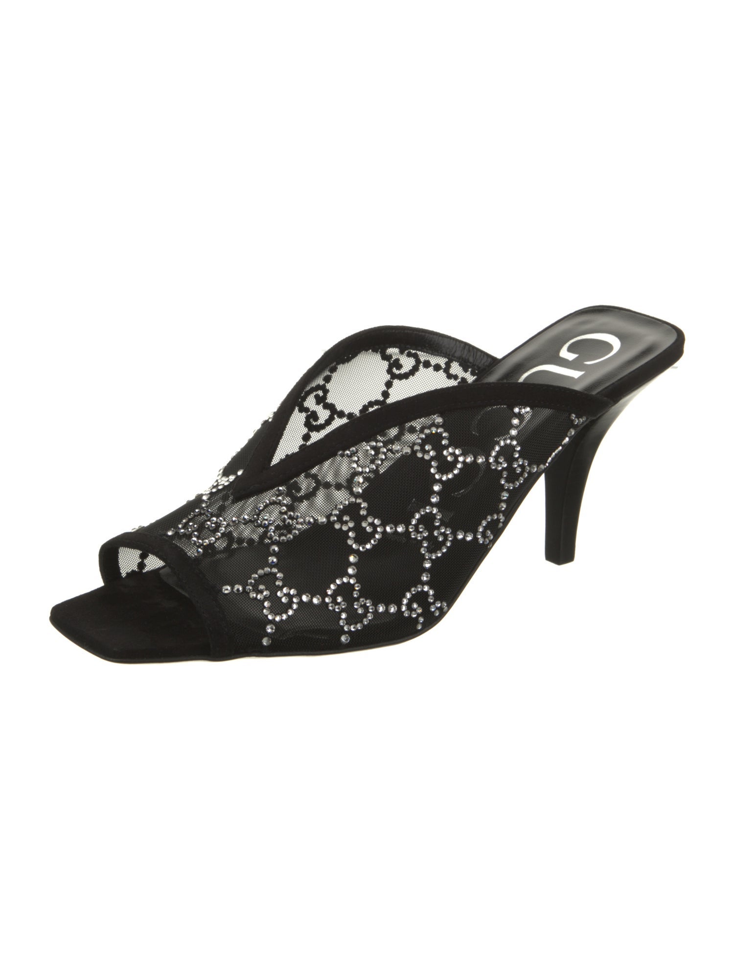 Gucci Mesh Mesh Accents Slides w/ Tags