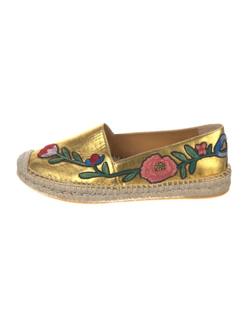 Gucci Leather Printed Espadrilles