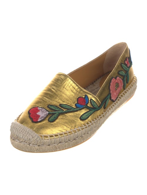 Gucci Leather Printed Espadrilles