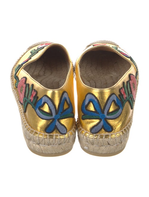 Gucci Leather Printed Espadrilles