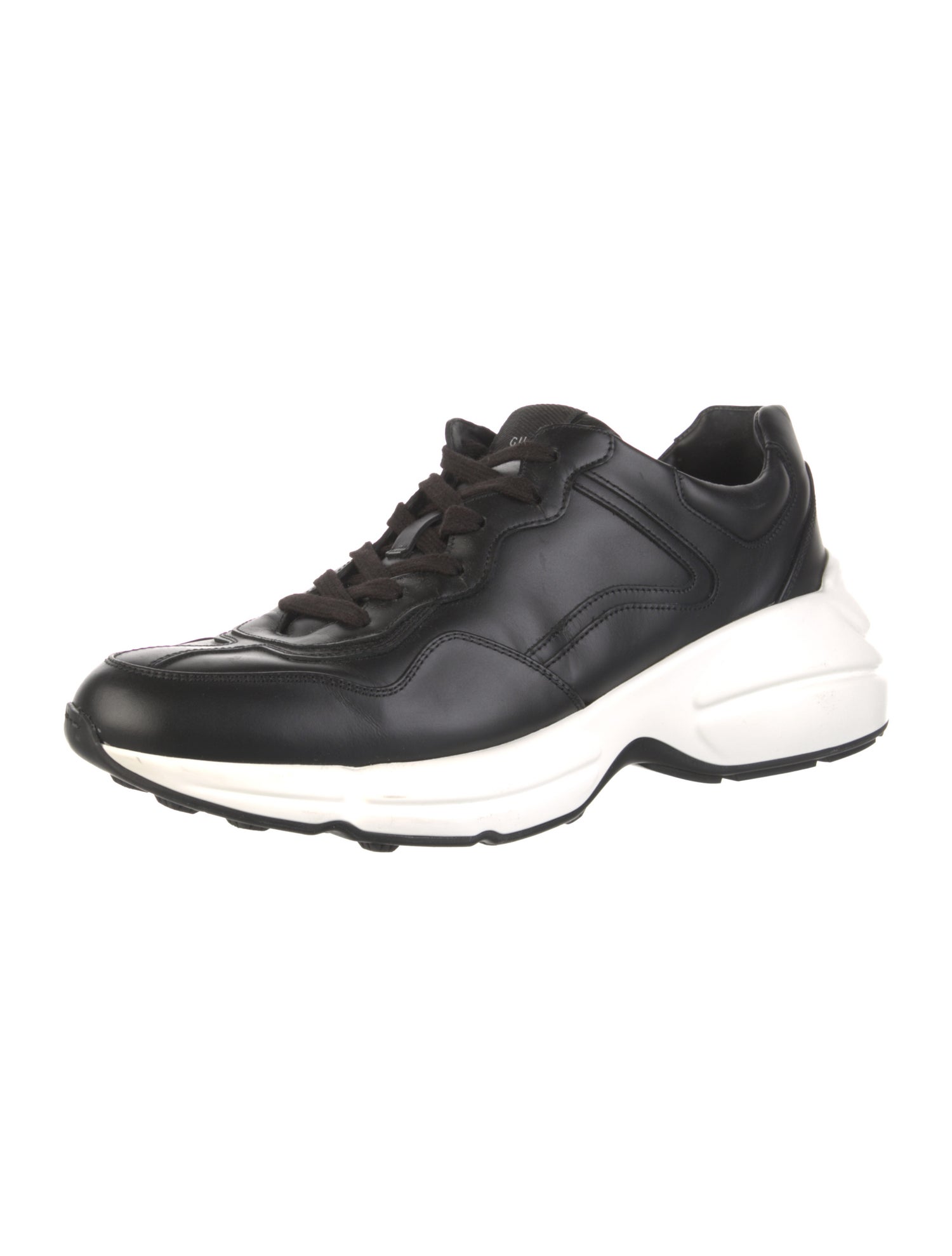 Gucci Leather Colorblock Pattern Sneakers