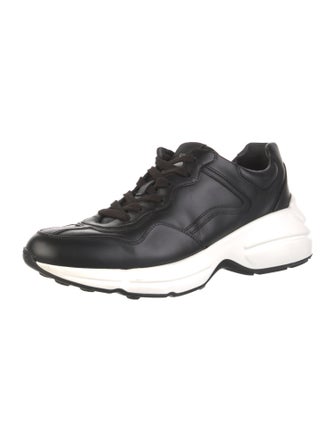 Gucci Leather Colorblock Pattern Sneakers